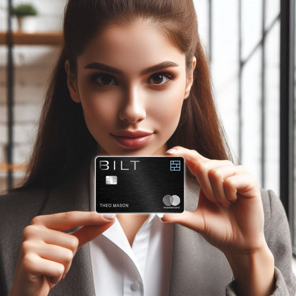 Bilt Master Card held by young professional woman