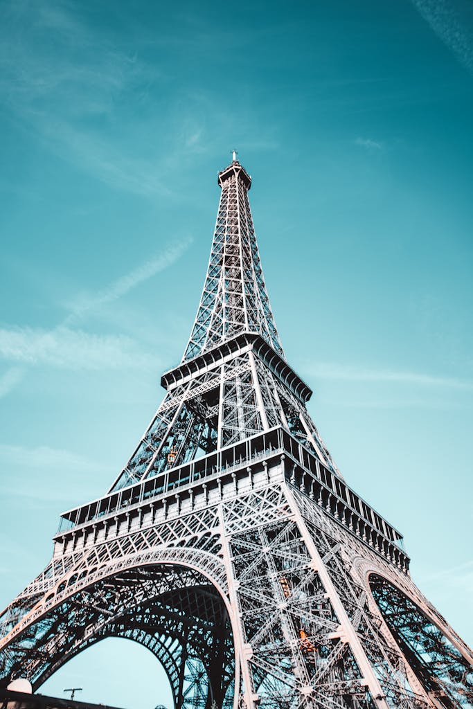 Low Angle Photo of Eiffel Tower